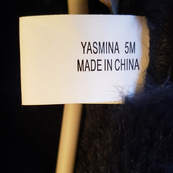 INC Sequin Fur Lined Black Shoe Size 5 - Picture 6 of 7